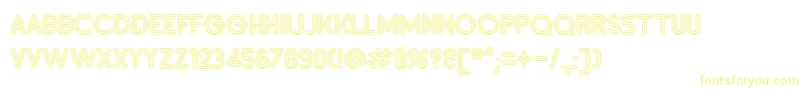 Шрифт SanasoftInsetA.Kz – жёлтые шрифты