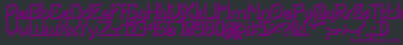 Portabletubeshad Font – Purple Fonts on Black Background