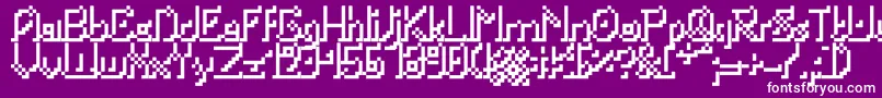 Portabletubeshad Font – White Fonts on Purple Background