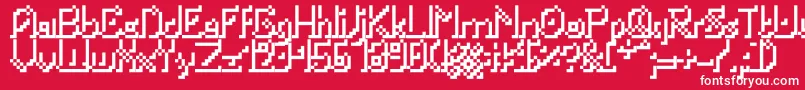 Portabletubeshad Font – White Fonts on Red Background