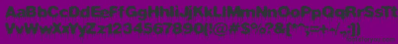 PlasmaDripBrk Font – Black Fonts on Purple Background
