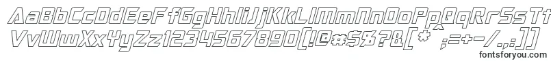 OptimusHollowItalic-fontti – Kallellaan olevat fontit