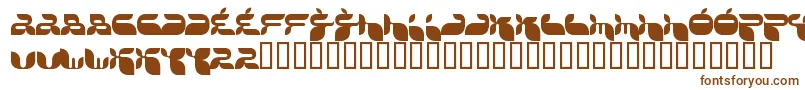 Шрифт Jackf – коричневые шрифты на белом фоне
