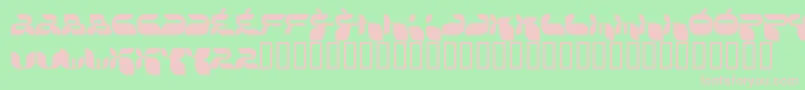 Jackf Font – Pink Fonts on Green Background