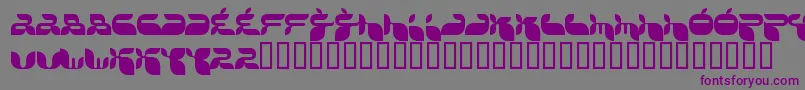 Шрифт Jackf – фиолетовые шрифты на сером фоне
