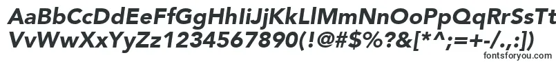 Шрифт AvenirLt95BlackOblique – шрифты для визиток