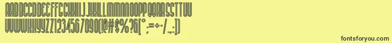 Buenosairesnf Font – Black Fonts on Yellow Background