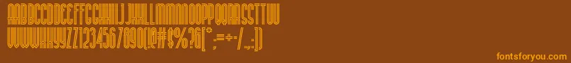 Buenosairesnf Font – Orange Fonts on Brown Background