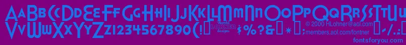 More about HonestJohns Font HonestJohns Font – Blue Fonts on Purple Background