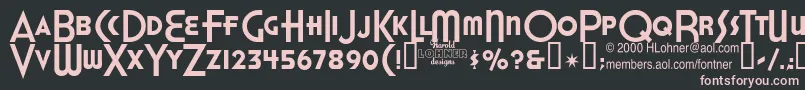 HonestJohns Font – Pink Fonts on Black Background