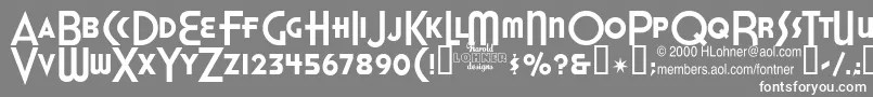 HonestJohns Font – White Fonts on Gray Background