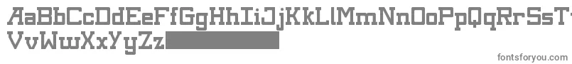 フォントKingsbury – 白い背景に灰色の文字