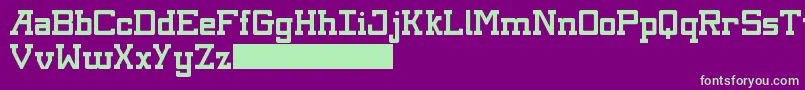 Czcionka Kingsbury – zielone czcionki na fioletowym tle