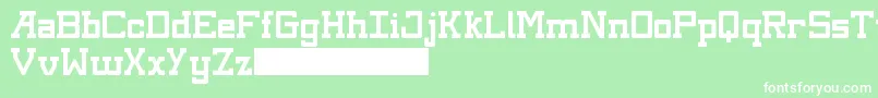 Kingsbury Font – White Fonts on Green Background