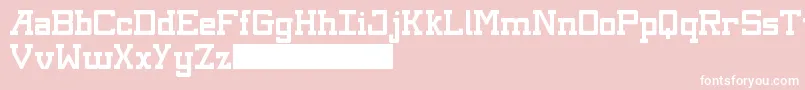 Kingsbury Font – White Fonts on Pink Background