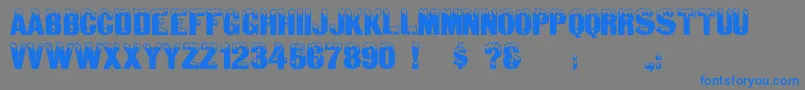 Igloocaps Font – Blue Fonts on Gray Background