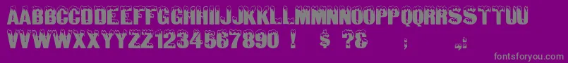 Igloocaps Font – Gray Fonts on Purple Background