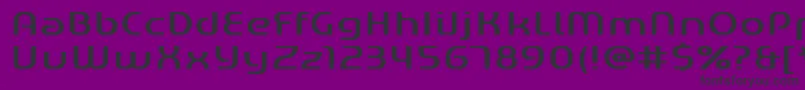 Czcionka Gened – czarne czcionki na fioletowym tle