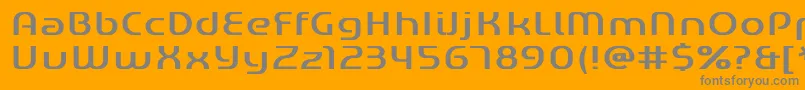 fuente Gened – Fuentes Grises Sobre Fondo Naranja