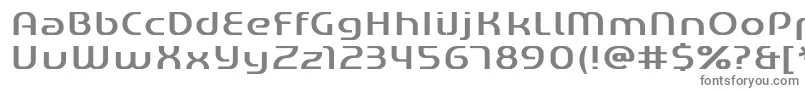 フォントGened – 白い背景に灰色の文字