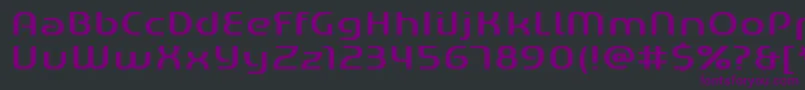 Gened Font – Purple Fonts on Black Background