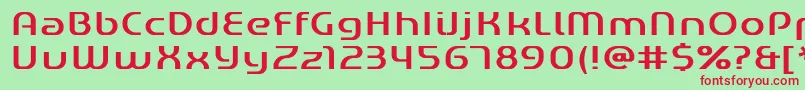 Gened Font – Red Fonts on Green Background