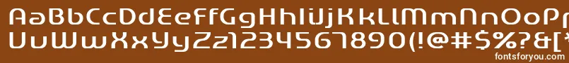 Шрифт Gened – белые шрифты на коричневом фоне