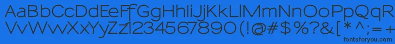 SansumiBold Font – Black Fonts on Blue Background
