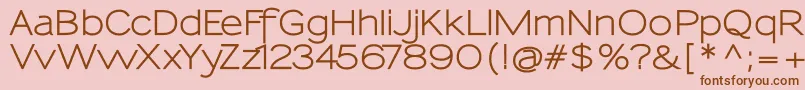 SansumiBold Font – Brown Fonts on Pink Background