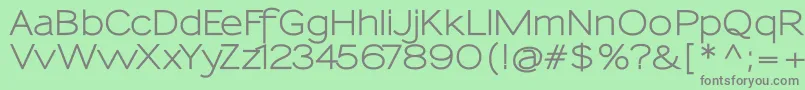 SansumiBold Font – Gray Fonts on Green Background