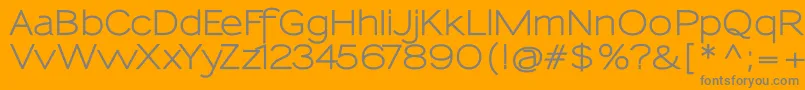 SansumiBold Font – Gray Fonts on Orange Background