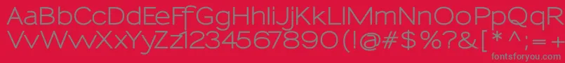 SansumiBold Font – Gray Fonts on Red Background