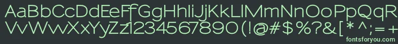 SansumiBold Font – Green Fonts on Black Background