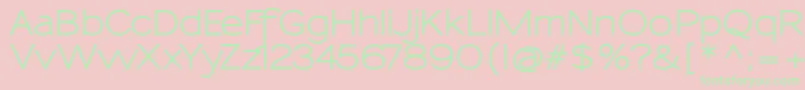 SansumiBold Font – Green Fonts on Pink Background