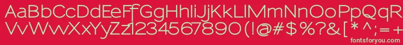 SansumiBold Font – Green Fonts on Red Background