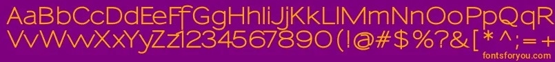 SansumiBold Font – Orange Fonts on Purple Background
