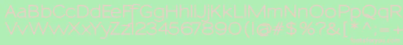 SansumiBold Font – Pink Fonts on Green Background