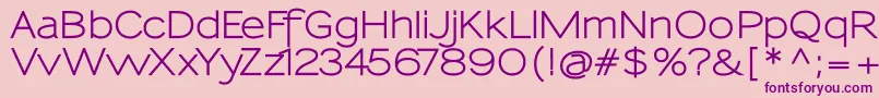SansumiBold Font – Purple Fonts on Pink Background