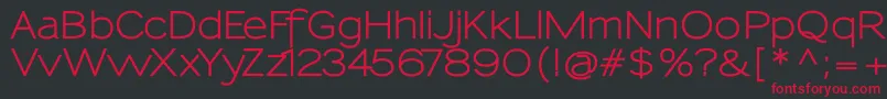 SansumiBold Font – Red Fonts on Black Background