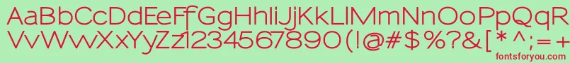 Шрифт SansumiBold – красные шрифты на зелёном фоне