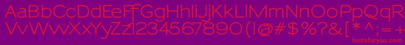 SansumiBold Font – Red Fonts on Purple Background