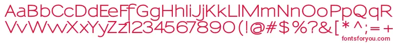 SansumiBold Font – Red Fonts on White Background