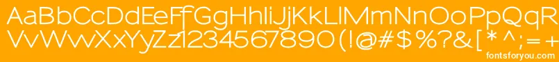 SansumiBold Font – White Fonts on Orange Background