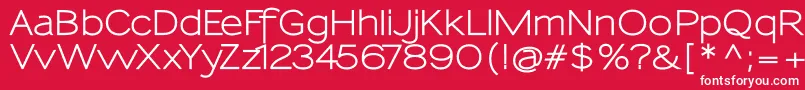 SansumiBold Font – White Fonts on Red Background