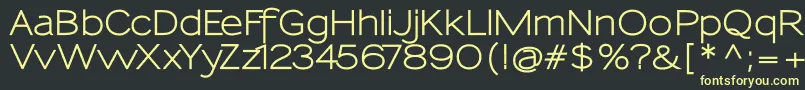 SansumiBold Font – Yellow Fonts on Black Background