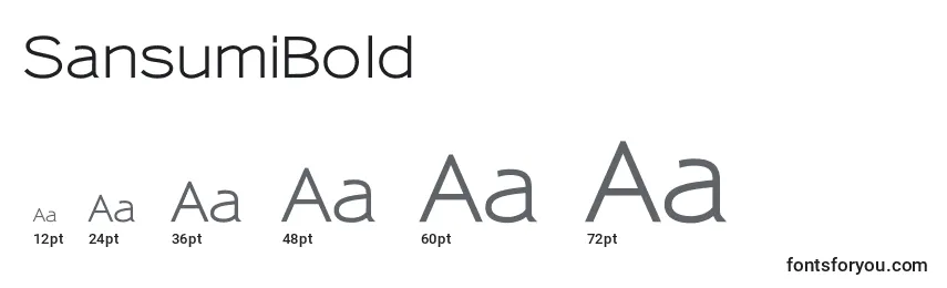 SansumiBold Font Sizes