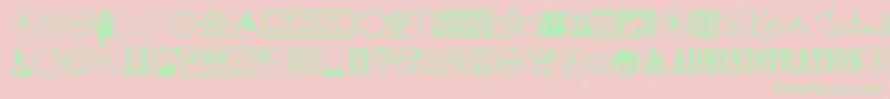 Mailg Font – Green Fonts on Pink Background