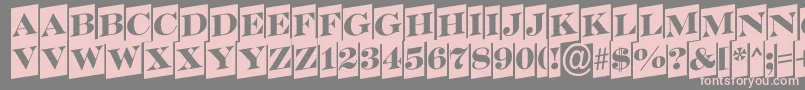 ASerifertitulcmup Font – Pink Fonts on Gray Background