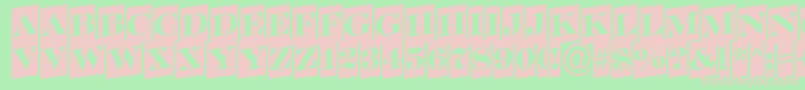 ASerifertitulcmup Font – Pink Fonts on Green Background