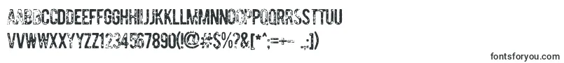 DccBomber-fontti – täytetyt fontit